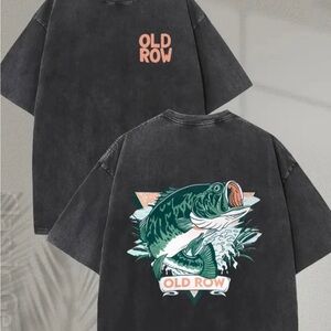 Old Row Graphic T-Shirt in Black